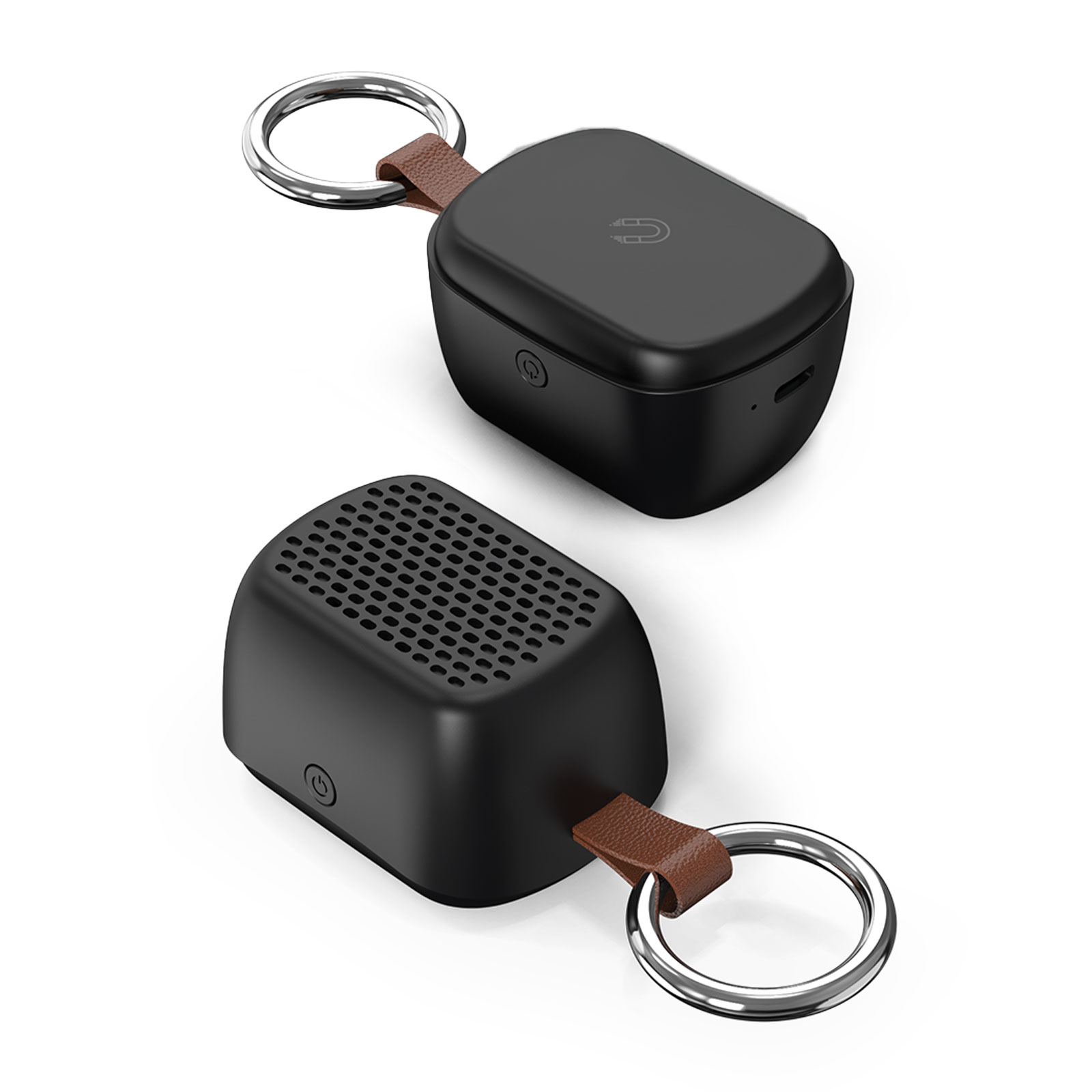 AVAZ SİYAH BLUETOOTH MIKNATISLI IŞIKLI HOPARLÖR görsel 2